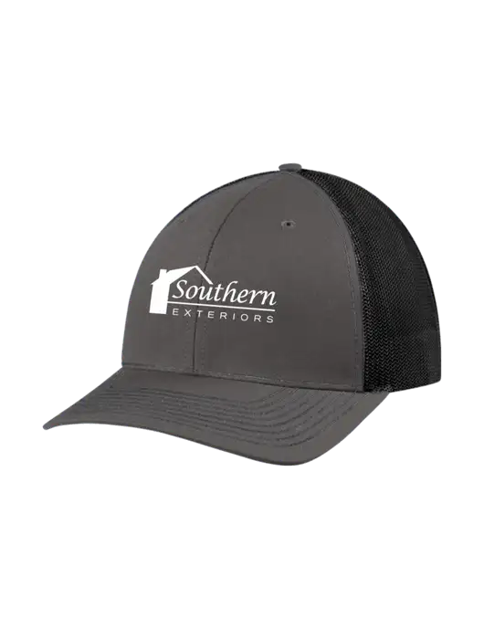 Richardson Adjustable Snapback Original 112 Trucker Cap Dark Grey w/Black Mesh w/Southern Exteriors Logo