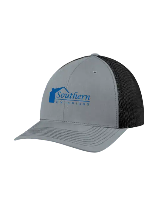 Richardson Adjustable Snapback Original 112 Trucker Cap Heather Grey w/Black Mesh w/Southern Exteriors Logo