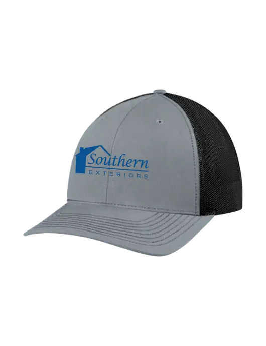 Richardson Adjustable Snapback Original 112 Trucker Cap Heather Grey w/Black Mesh w/Southern Exteriors Logo