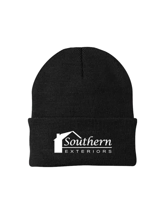 Black Knit Cap w/Southern Exteriors Logo