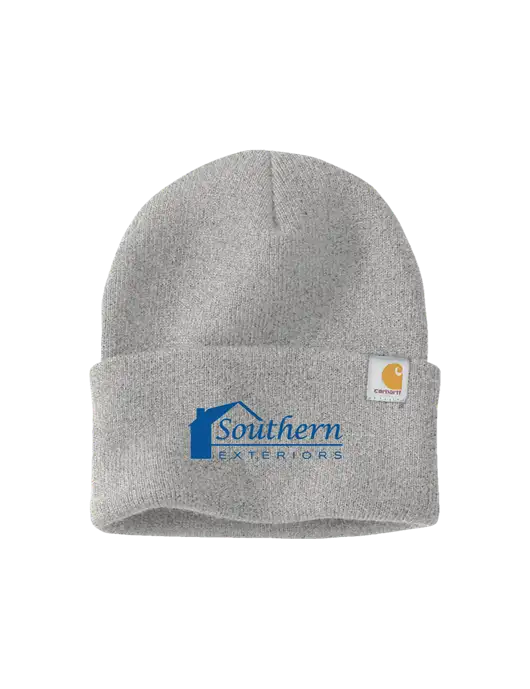 Carhartt Light Grey Heather Watch Cap 2.0 w/Southern Exteriors Logo