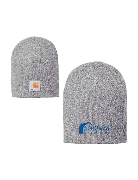 Carhartt Light Grey Heather Acrylic Knit Hat w/Southern Exteriors Logo