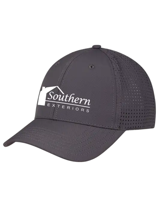Charcoal Performance Stretchable Cap Hook & Loop w/Southern Exteriors Logo