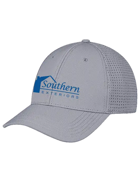 Grey Performance Stretchable Cap Hook & Loop w/Southern Exteriors Logo