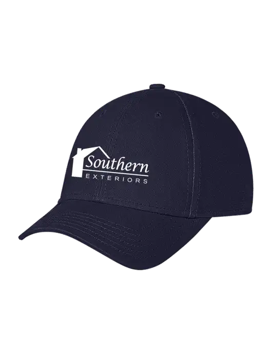 Navy Structured Soft Snap Closure Hook & Loop Cap w/Southern Exteriors Logo
