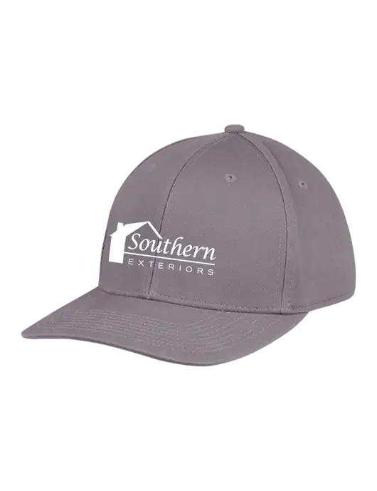 Premium Modern Structured Twill Charcoal Snapback Cap w/Southern Exteriors Logo