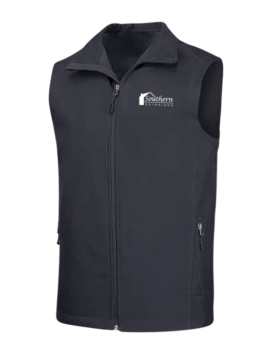 Dark Grey Core Soft Shell Vest w/Southern Exteriors Logo