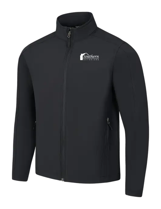 Black Core Soft Shell Jacket w/Southern Exteriors Logo