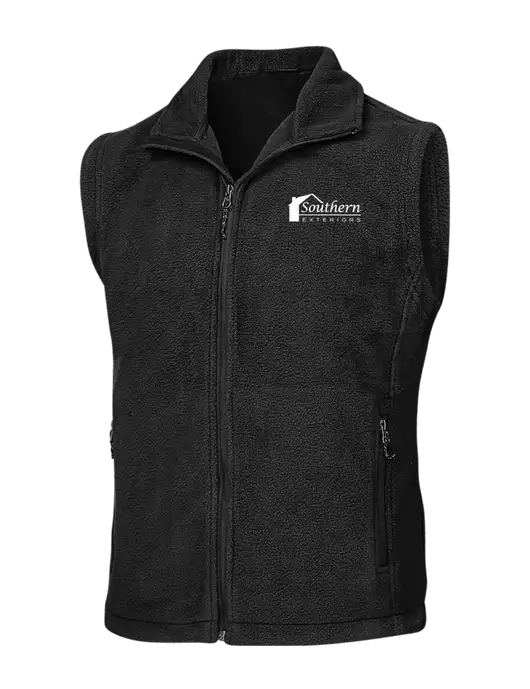 Black Fleece Vest w/Southern Exteriors Logo