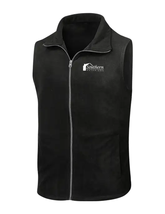 Black Microfleece Vest w/Southern Exteriors Logo