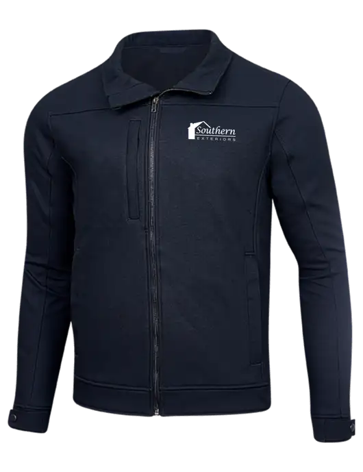 Cornerstone Navy Duck Bonded Soft Shell Jacket w/Southern Exteriors Logo