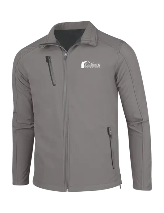 Medium Grey Welded Softshell Jacket w/Southern Exteriors Logo