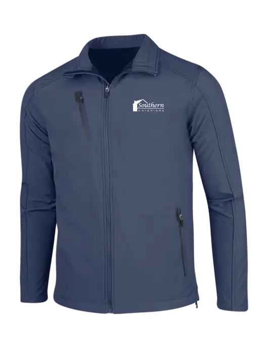 Navy Welded Softshell Jacket w/Southern Exteriors Logo