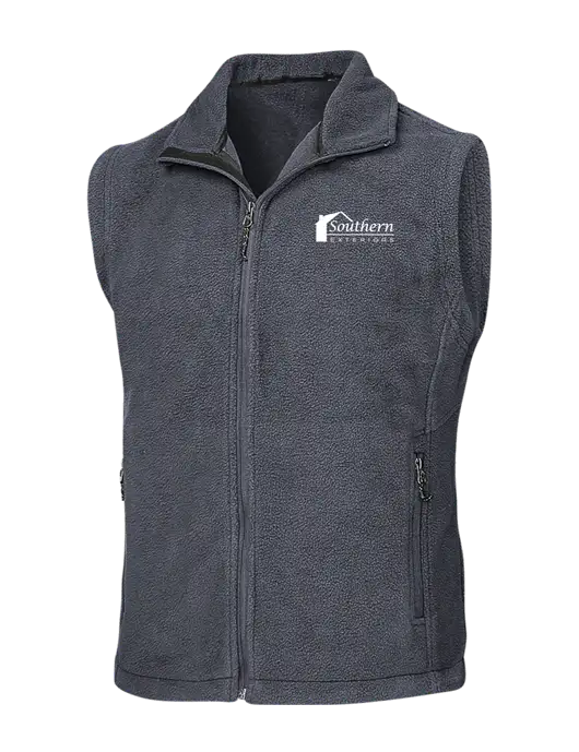 Dark Grey Fleece Vest w/Southern Exteriors Logo