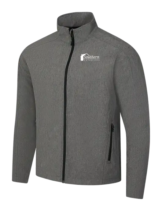 Medium Grey Heather Core Soft Shell Jacket w/Southern Exteriors Logo