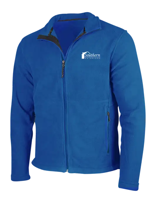 Dark Royal Fleece Jacket w/Southern Exteriors Logo