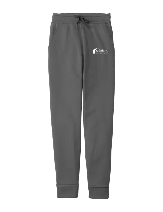 Sport-Wick Dark Grey Fleece Jogger w/Southern Exteriors Logo
