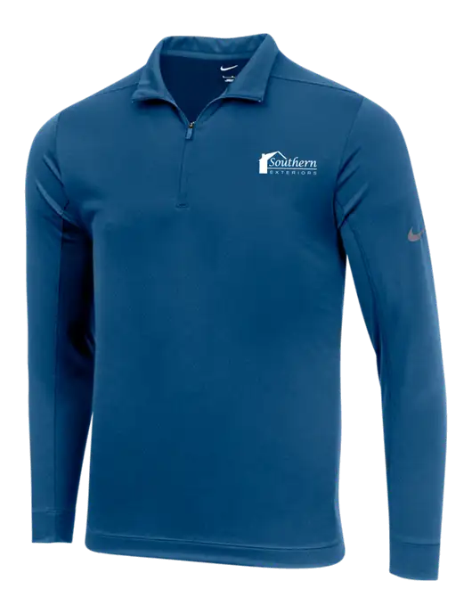 NIKE Dark Royal Dry 1/2 Zip Cover-Up w/Southern Exteriors Logo