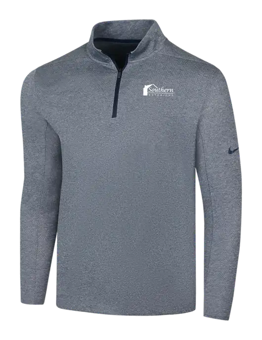NIKE Navy Heather Dry 1/2 Zip Cover-Up w/Southern Exteriors Logo