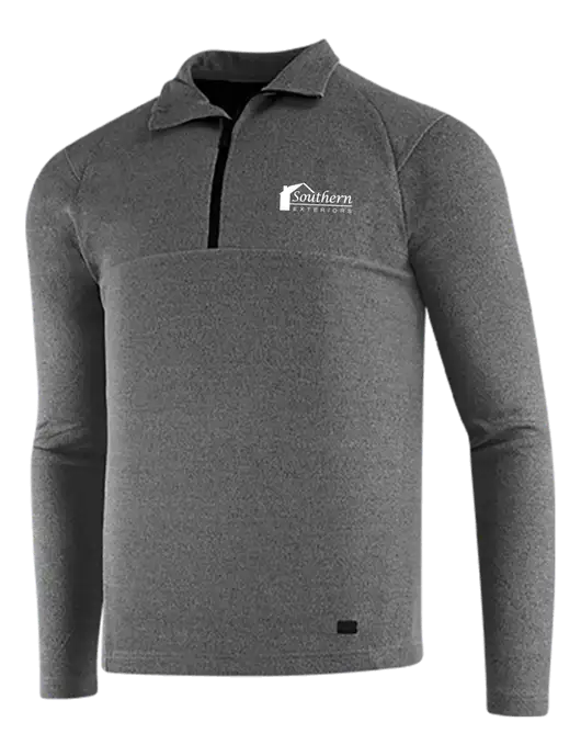 OGIO Dark Grey Heather Transition 1/4 Zip Pullover w/Southern Exteriors Logo