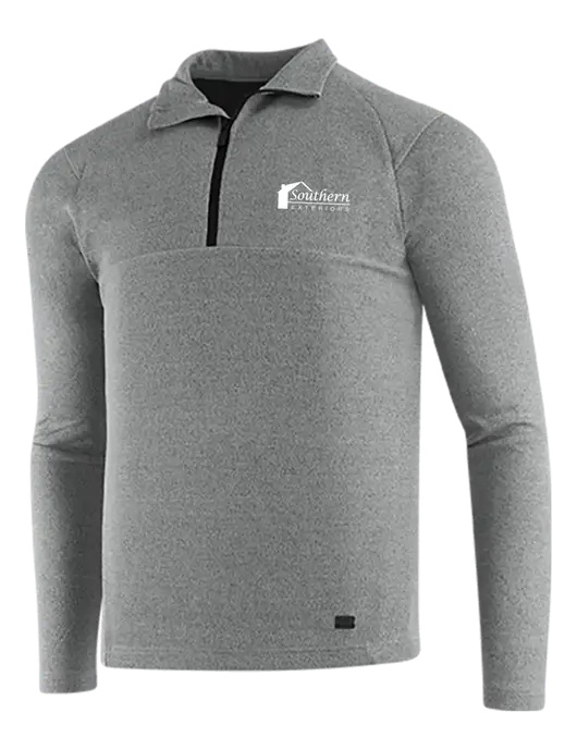 OGIO Petrol Grey Heather Transition 1/4 Zip Pullover w/Southern Exteriors Logo