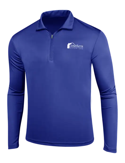 Dark Royal PosiCharge Competitor 1/4 Zip Pullover w/Southern Exteriors Logo