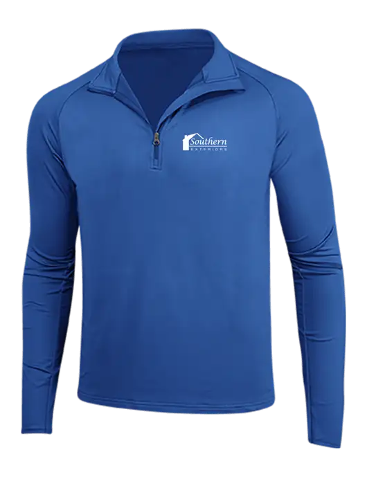Dark Royal Sport Wick Stretch 1/4 Zip Pullover w/Southern Exteriors Logo