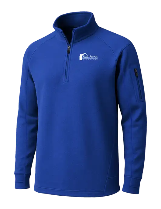 True Royal Tech Fleece 1/4 Zip Pullover w/Southern Exteriors Logo
