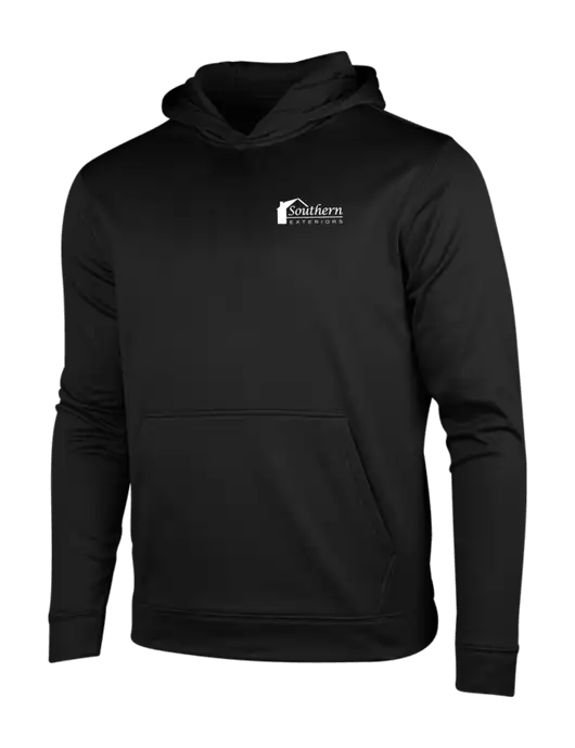 Black Fleece Sport-Wick Hooded Pullover w/Southern Exteriors Logo