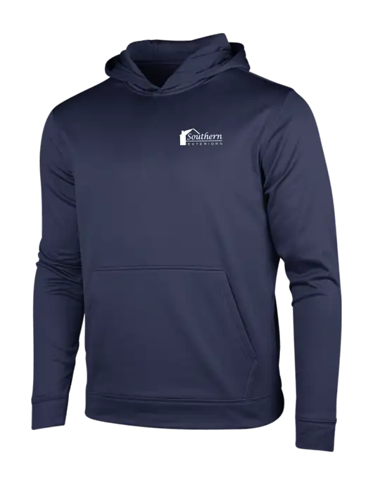 Navy Sport-Wick Fleece Hooded Pullover w/Southern Exteriors Logo