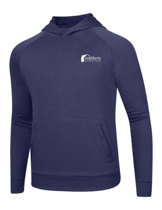 Tech True Navy Fleece Hooded Sweatshirt w/Southern Exteriors Logo