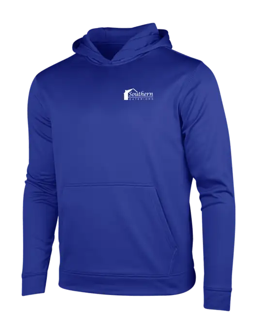 True Royal Sport-Wick Fleece Hooded Pullover w/Southern Exteriors Logo