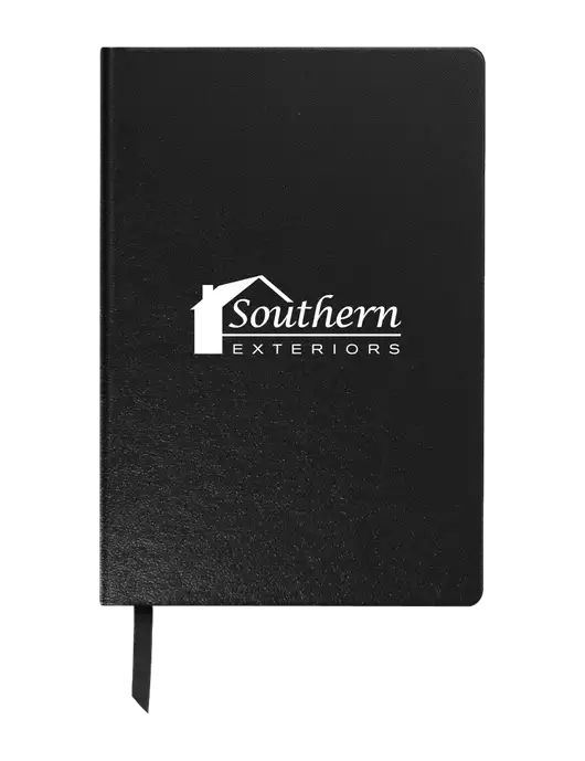 Achieve Black Hardcover Journal, 5.5 x 8.37 w/Southern Exteriors Logo