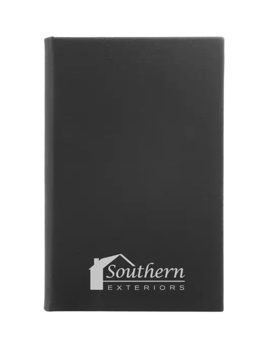 Black Leatherette 5.25 x 8.25 Journal w/Southern Exteriors Logo
