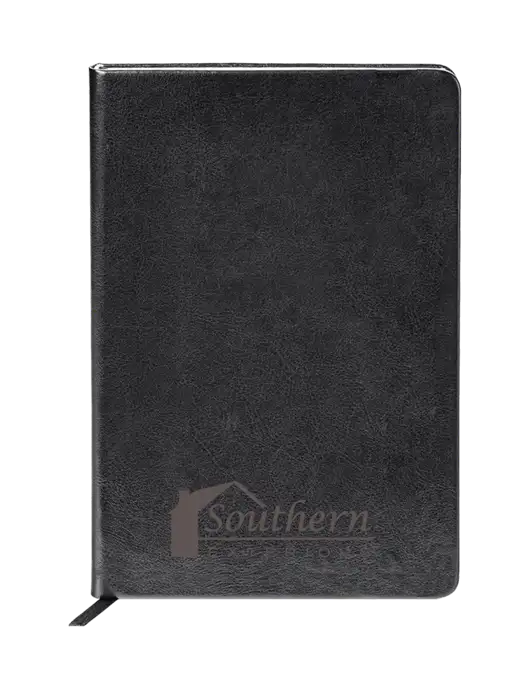Fabrizio Black Hard Cover 5.75 x 8.3 Journal w/Southern Exteriors Logo
