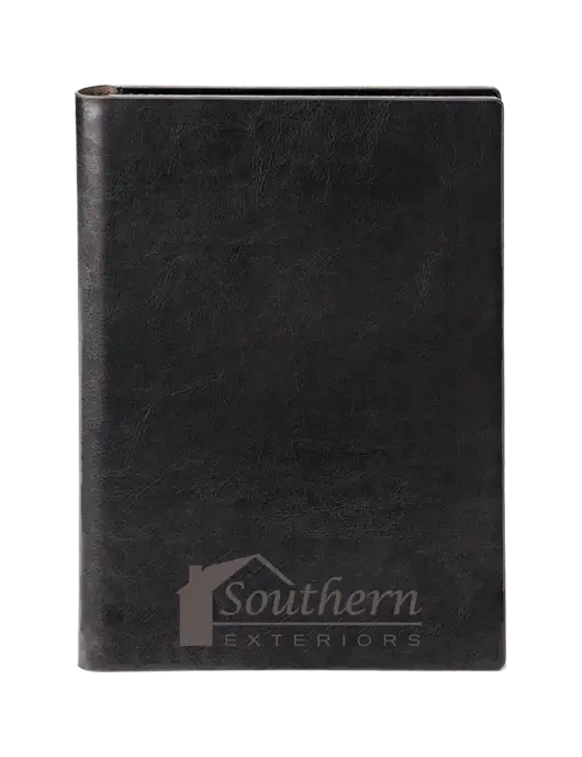 Fabrizio Black 7 x 9.625 Padfolio & Notepad w/Southern Exteriors Logo