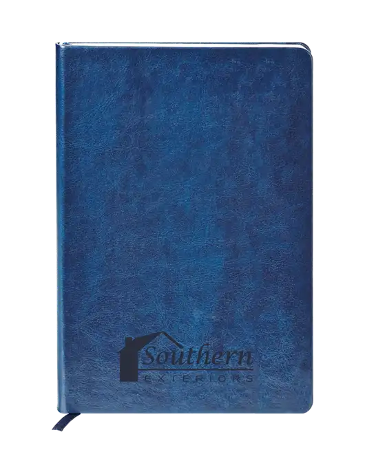 Fabrizio Blue Hard Cover 5.75 x 8.3 Journal w/Southern Exteriors Logo