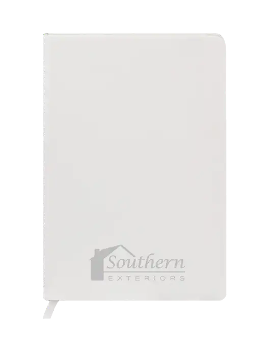 Fabrizio White Hard Cover 5.75 x 8.3  Journal w/Southern Exteriors Logo