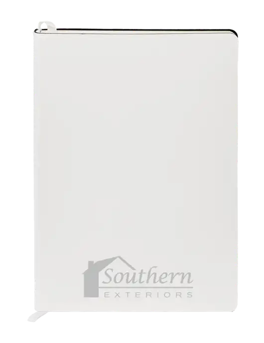 Fabrizio White Soft Cover 5.75 x 8.125 Journal w/Southern Exteriors Logo