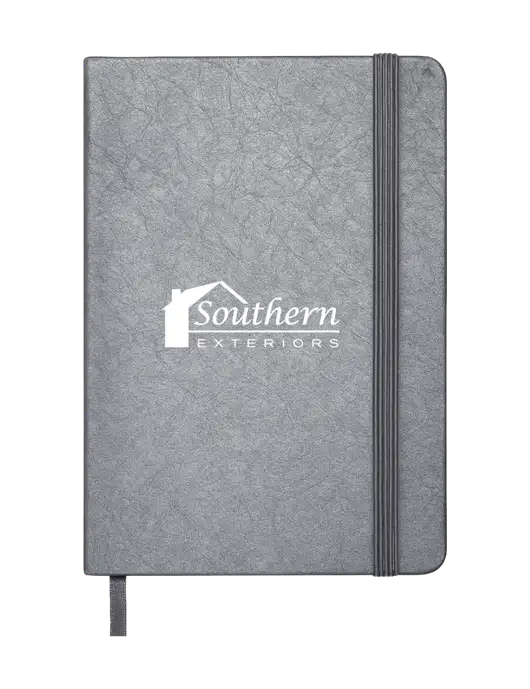 Granite Dark Grey Hardcover Journal, 5.62 X  8.37 w/Southern Exteriors Logo
