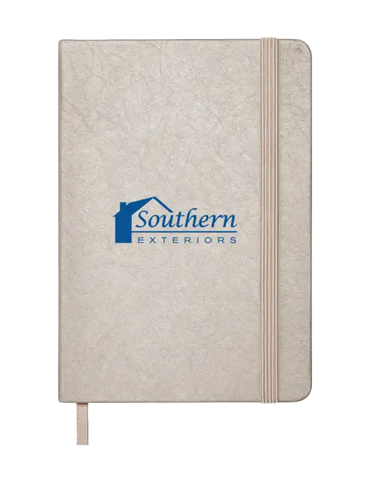 Granite Light Grey Hardcover Journal, 5.62 X  8.37 w/Southern Exteriors Logo