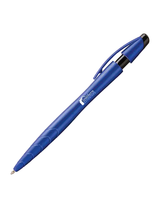 Awali Blue Metallic Pen - Black Ink w/Southern Exteriors Logo