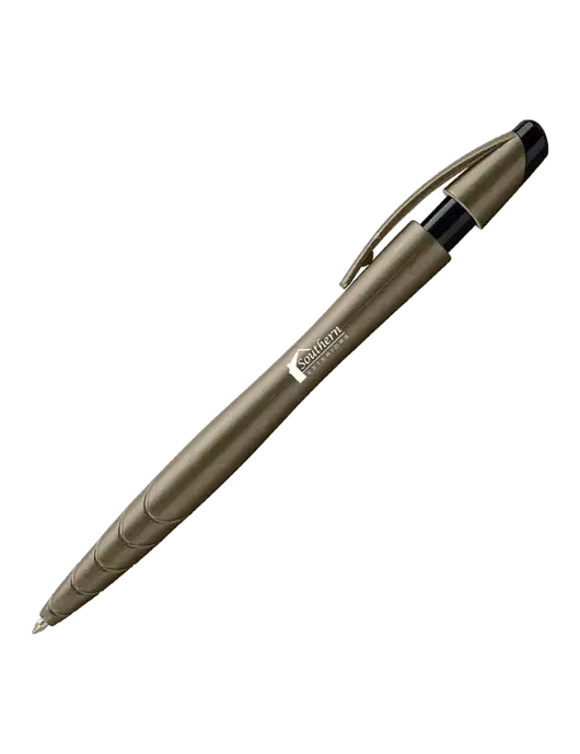 Awali Grey Metallic Pen - Black Ink w/Southern Exteriors Logo