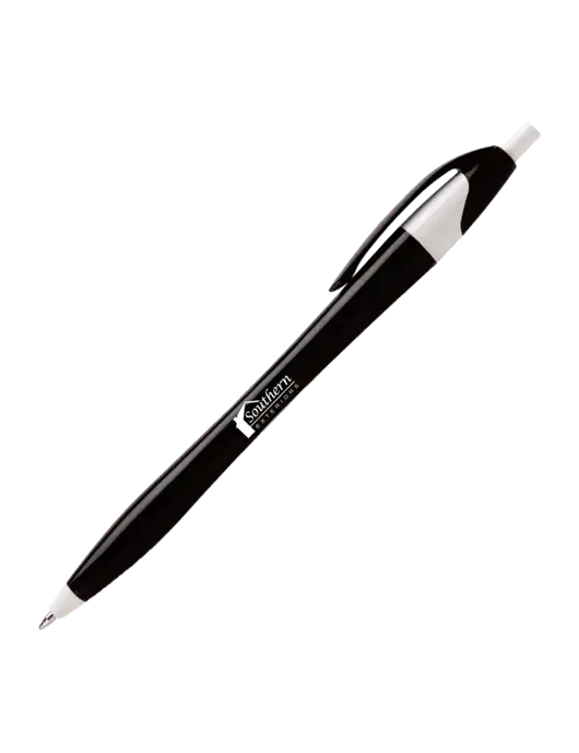 Novella Black/White Executive Pen - Blue Ink w/Southern Exteriors Logo