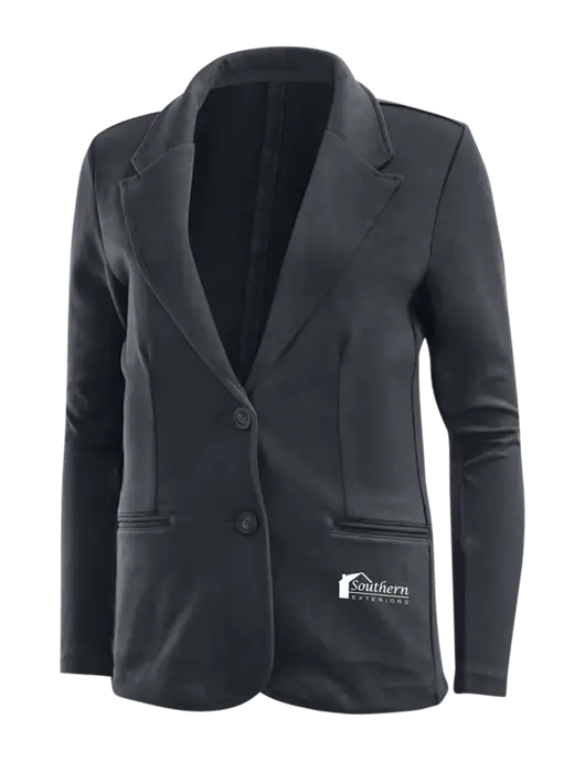 Charcoal Grey Womens Knit Blazer w/Southern Exteriors Logo
