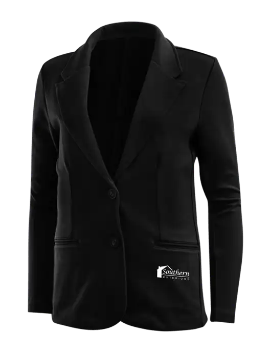 Black Womens Knit Blazer w/Southern Exteriors Logo