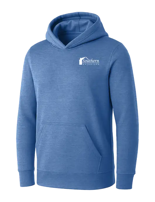 Womens Royal Heather Core Fleece Pullover Hooded Sweatshirt w/Southern Exteriors Logo