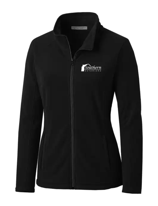 Black Womens Microfleece Jacket w/Southern Exteriors Logo