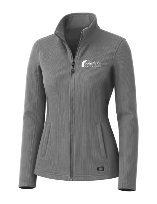 OGIO Medium Grey Womens Grit Fleece Jacket w/Southern Exteriors Logo
