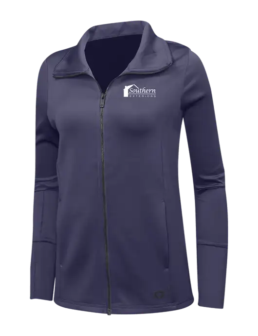 OGIO Navy Womens Endurance Modern Performance Full-Zip w/Southern Exteriors Logo